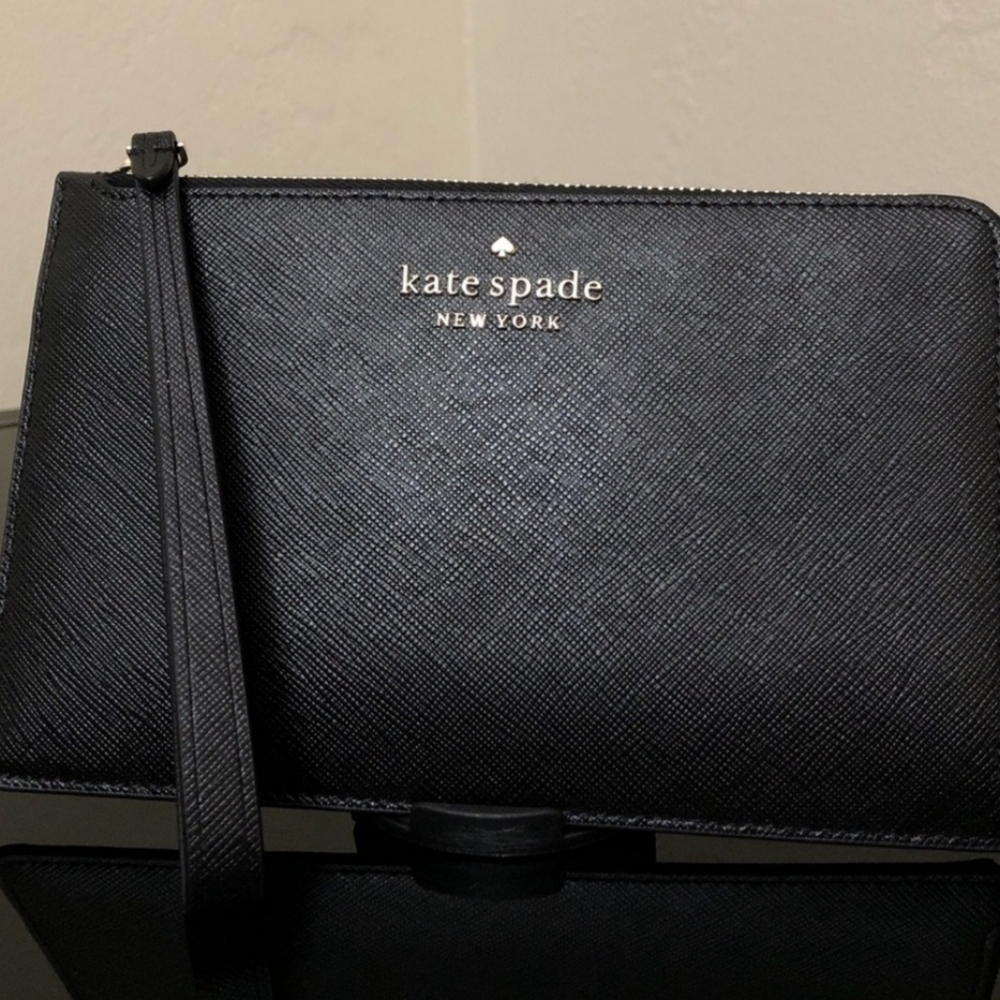 Kate Spade Staci Medium Zip Black Wristlet